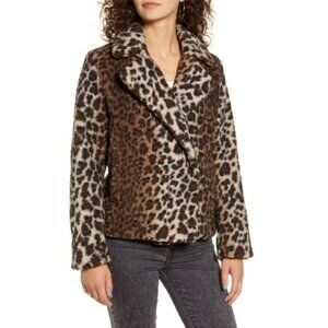 Maralyn & Me Leopard Teddy Jacket